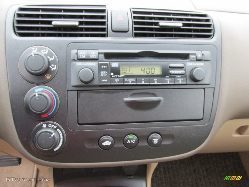 2004 Civic LX Sedan - Shoreline Mist Metallic / Ivory Beige photo #11