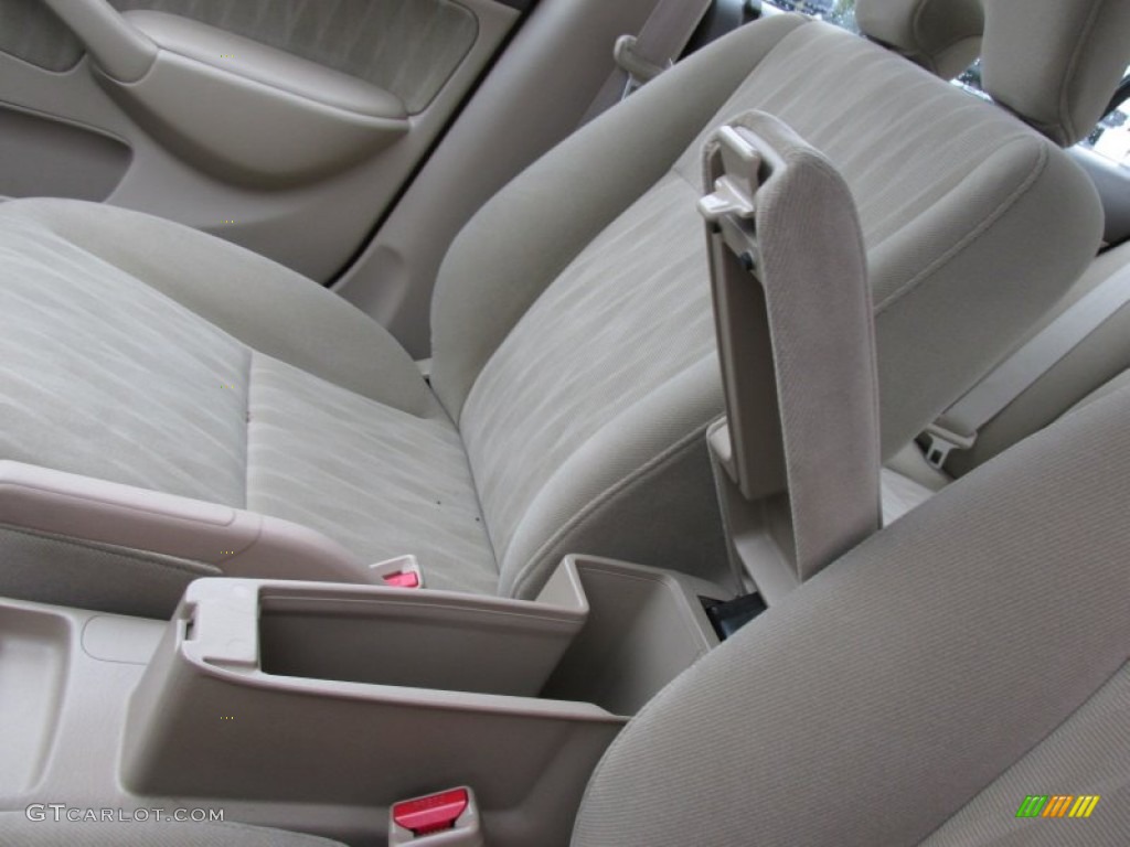 2004 Civic LX Sedan - Shoreline Mist Metallic / Ivory Beige photo #13