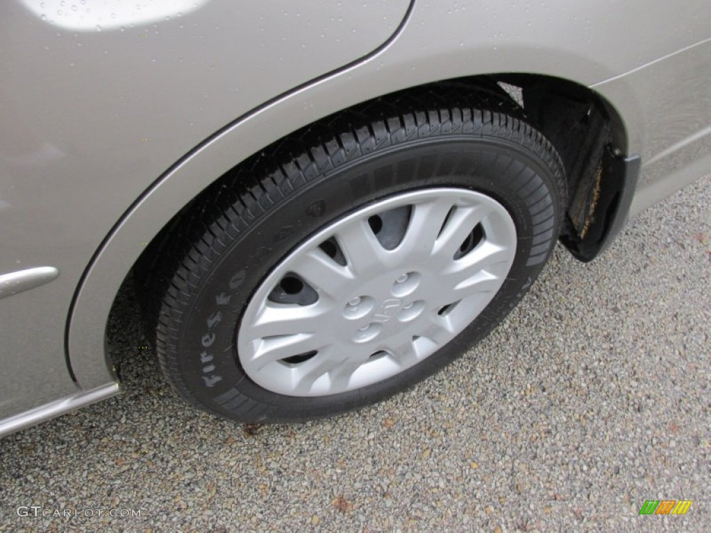 2004 Civic LX Sedan - Shoreline Mist Metallic / Ivory Beige photo #15