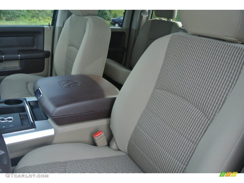 2011 Ram 1500 SLT Quad Cab - Flame Red / Light Pebble Beige/Bark Brown photo #10