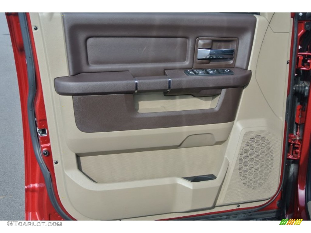 2011 Ram 1500 SLT Quad Cab - Flame Red / Light Pebble Beige/Bark Brown photo #11