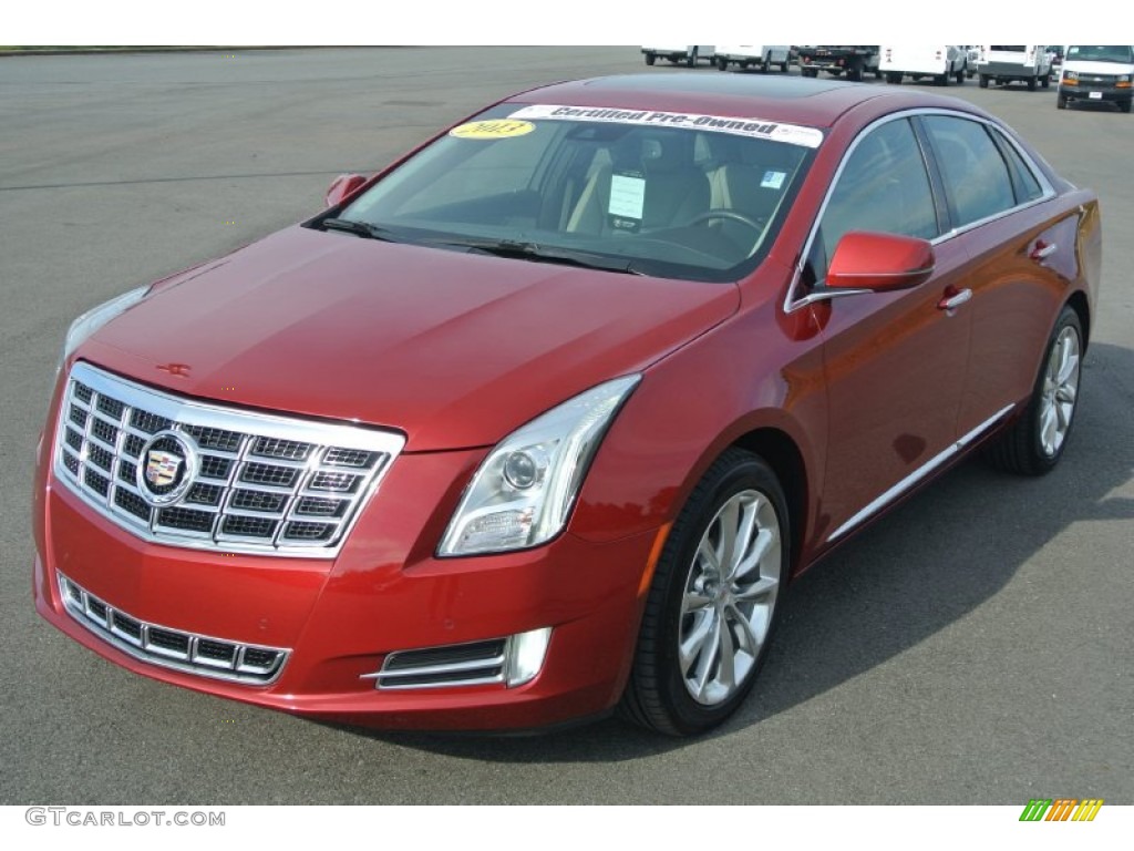 2013 XTS Luxury FWD - Crystal Red Tintcoat / Shale/Cocoa photo #2