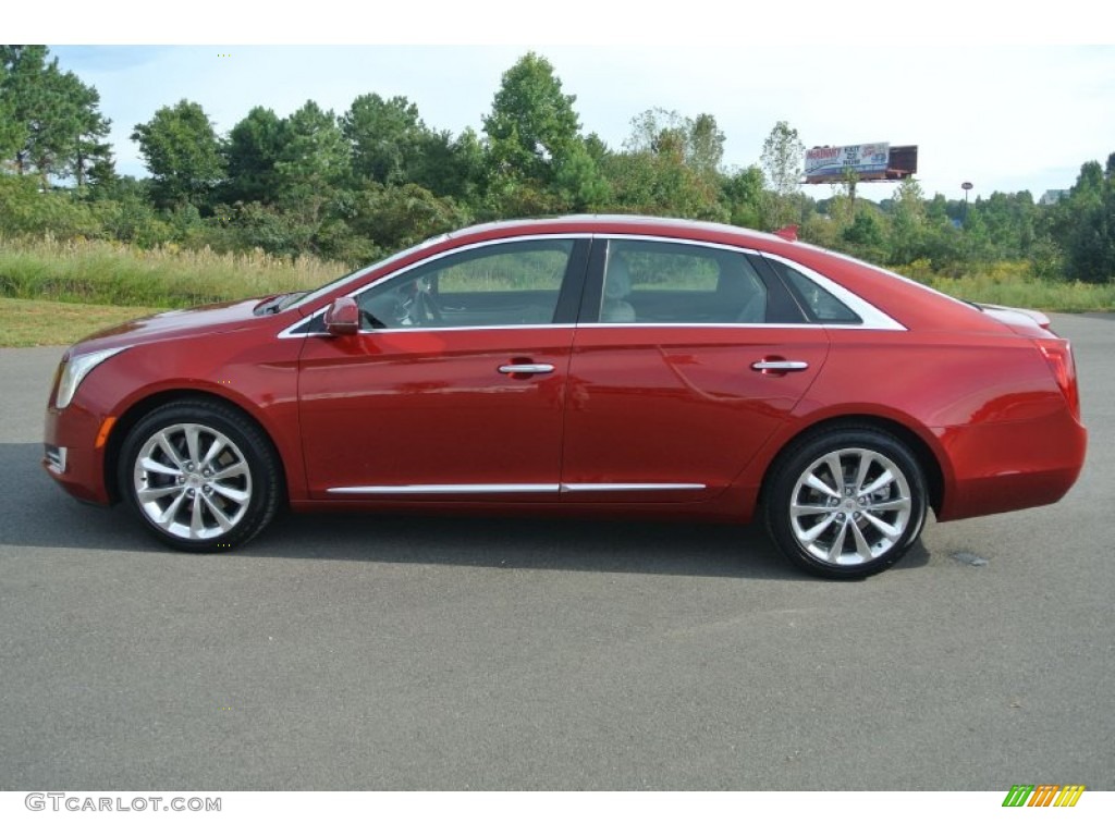 2013 XTS Luxury FWD - Crystal Red Tintcoat / Shale/Cocoa photo #3