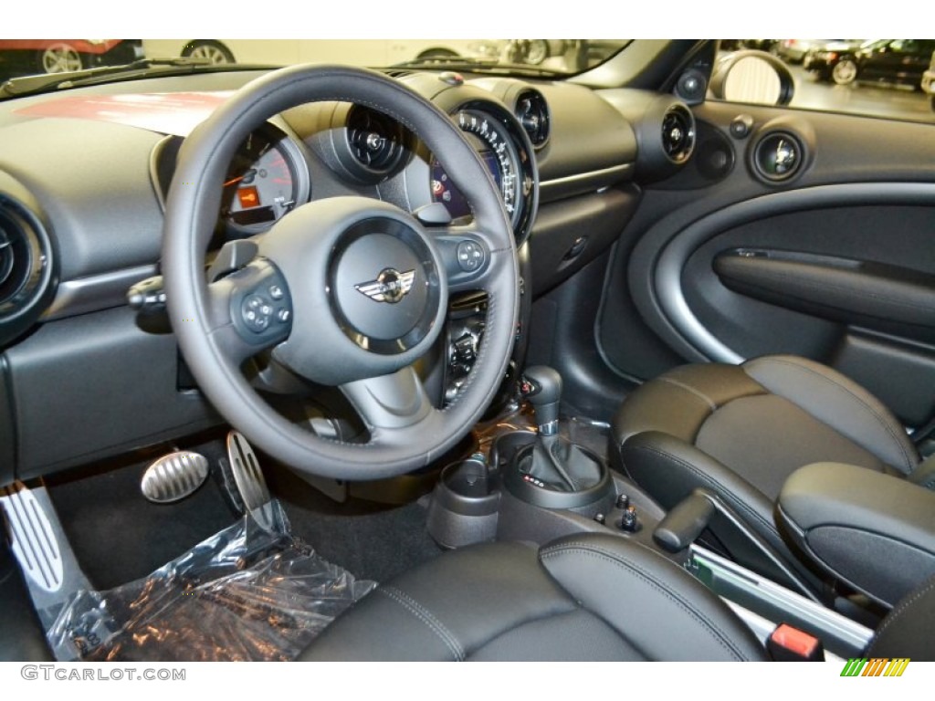 Carbon Black Interior 2015 Mini Countryman Cooper S All4 Photo #98016232