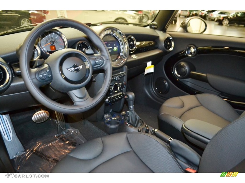 Carbon Black Interior 2015 Mini Convertible Cooper S Photo #98016304