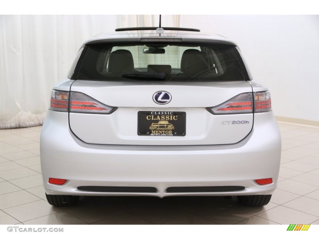 2012 CT 200h Hybrid Premium - Tungsten Silver Pearl / Black photo #23