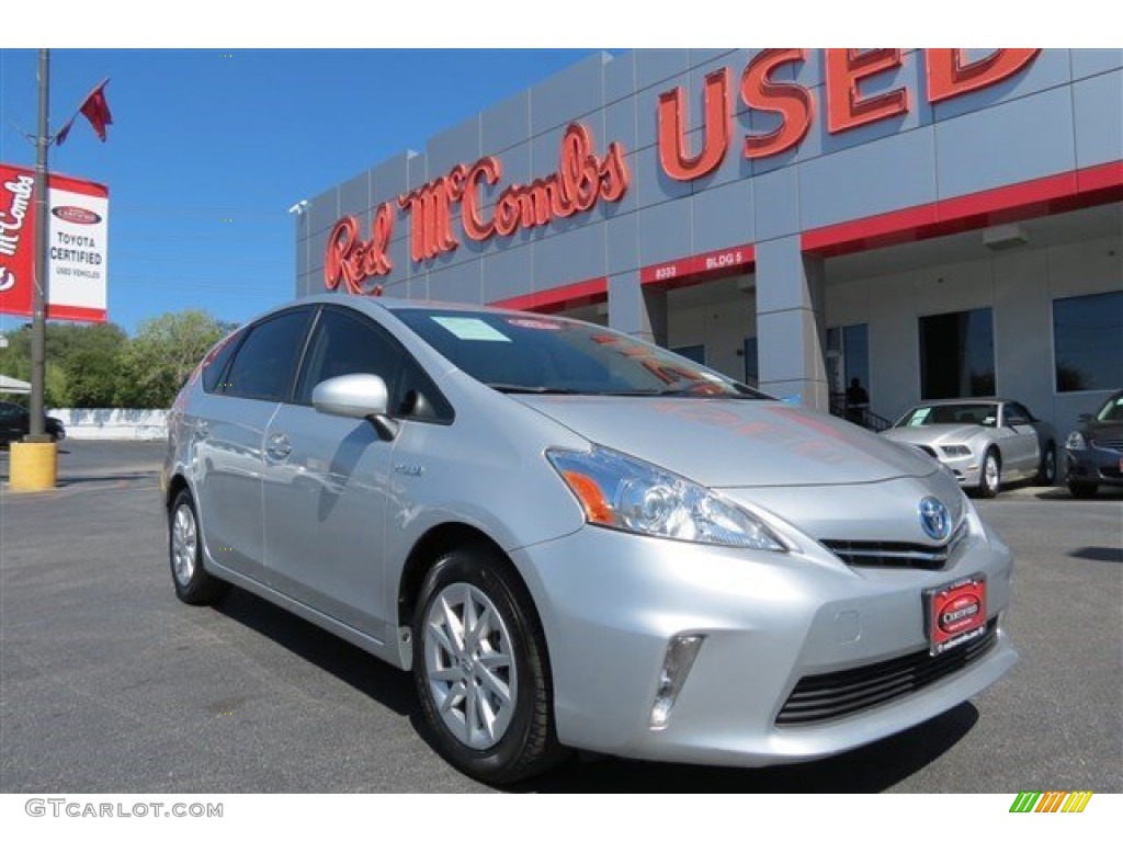 2012 Classic Silver Metallic Toyota Prius V Three Hybrid 98016737