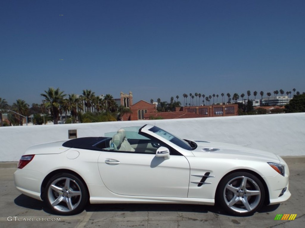 designo Diamond White Metallic 2015 Mercedes-Benz SL 400 Roadster Exterior Photo #98019751