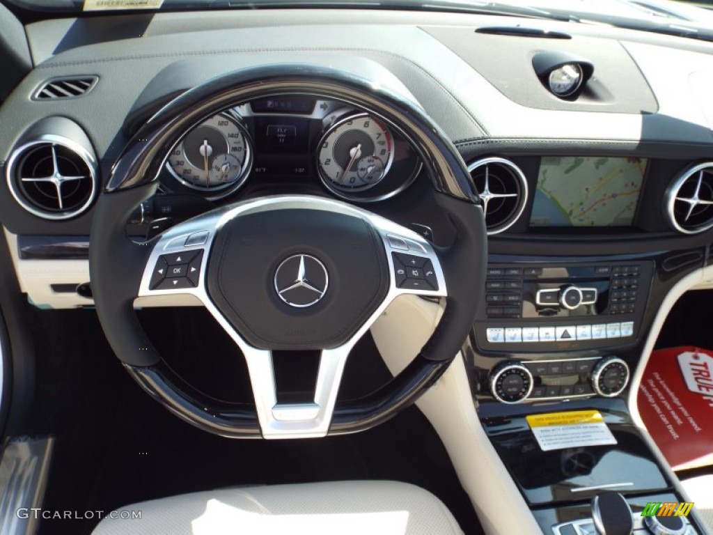 2015 Mercedes-Benz SL 400 Roadster Ginger Beige/Espresso Brown Dashboard Photo #98019826