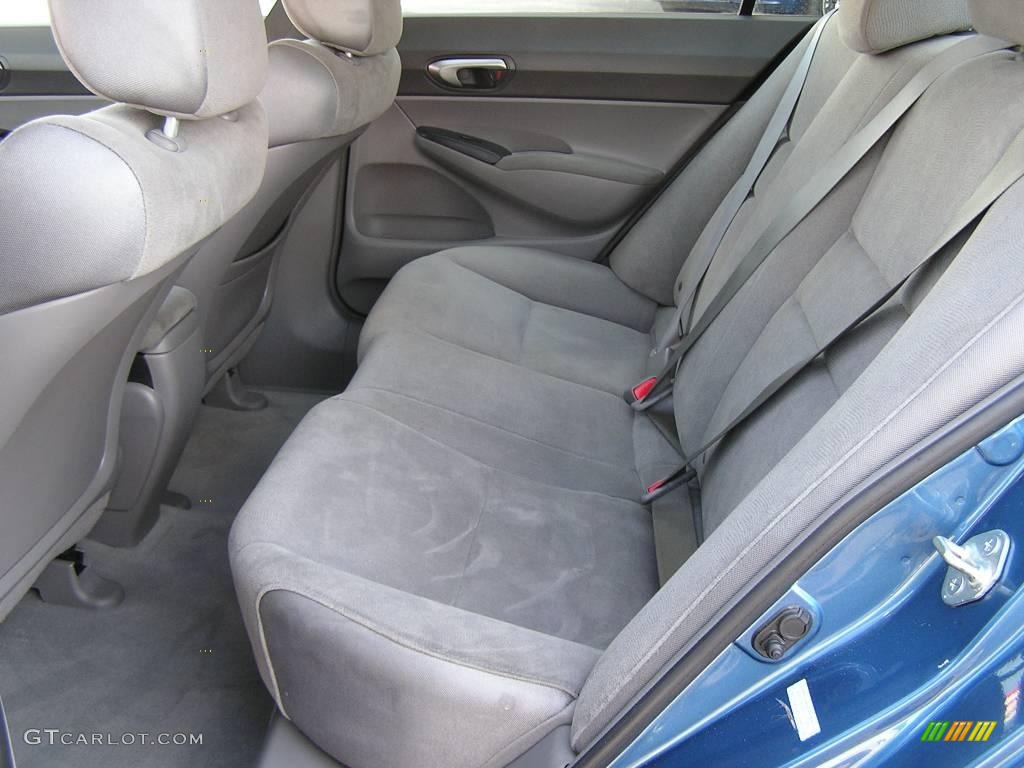 2007 Civic LX Sedan - Atomic Blue Metallic / Gray photo #7