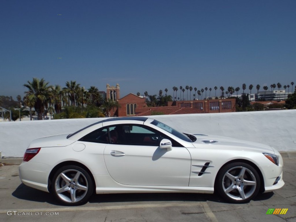 designo Diamond White Metallic 2015 Mercedes-Benz SL 550 Roadster Exterior Photo #98020126