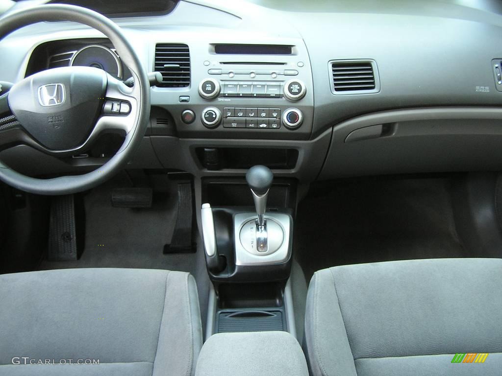 2007 Civic LX Sedan - Atomic Blue Metallic / Gray photo #8