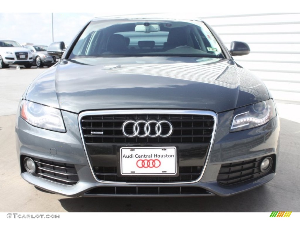 2009 A4 3.2 quattro Sedan - Meteor Grey Pearl Effect / Light Grey photo #2