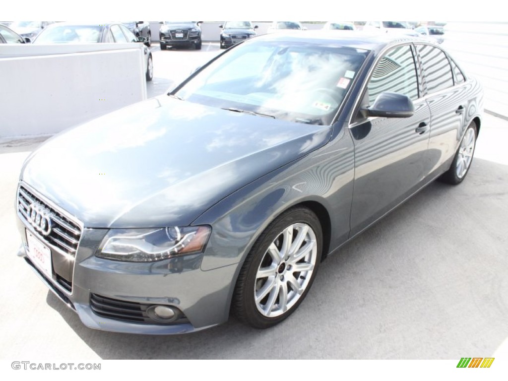 2009 A4 3.2 quattro Sedan - Meteor Grey Pearl Effect / Light Grey photo #3