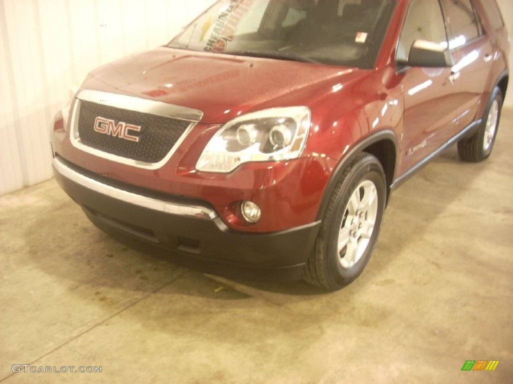 2008 Acadia SLE - Red Jewel / Ebony photo #2