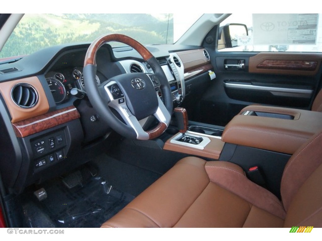 1794 Edition Premium Brown Leather Interior 2015 Toyota Tundra 1794 Edition CrewMax 4x4 Photo #98022880