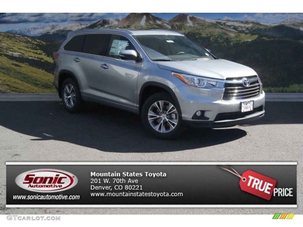 2015 Highlander XLE AWD - Silver Sky Metallic / Ash photo #1