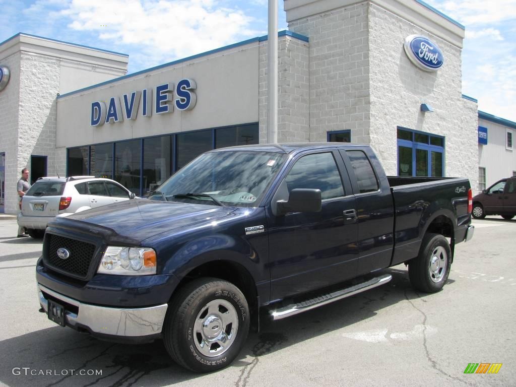 2006 F150 XLT SuperCab 4x4 - True Blue Metallic / Medium/Dark Flint photo #1