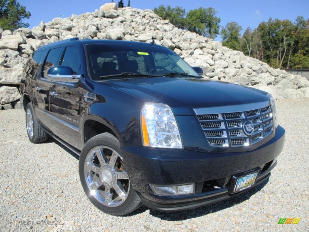 2008 Escalade ESV AWD - Blue Chip / Ebony photo #1