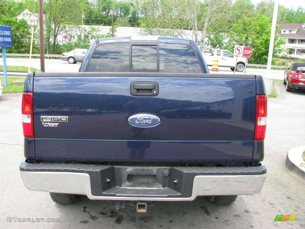 2006 F150 XLT SuperCab 4x4 - True Blue Metallic / Medium/Dark Flint photo #6