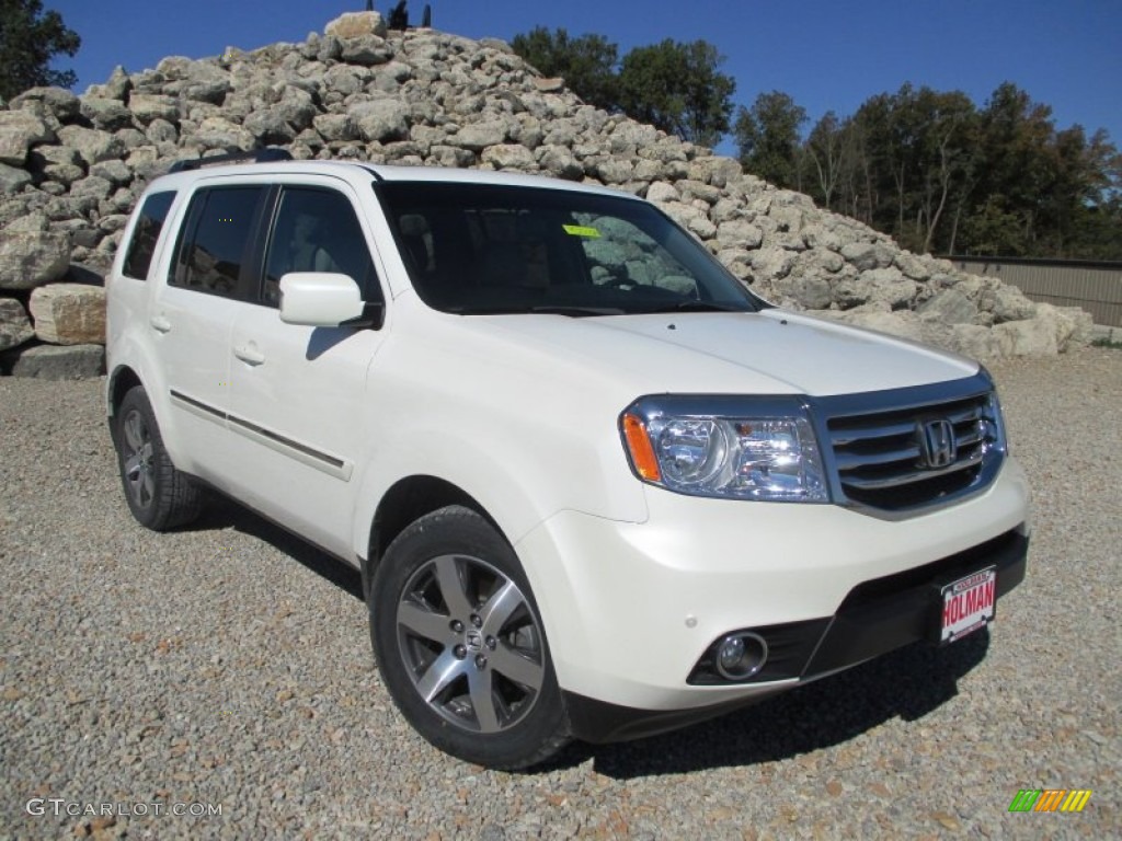 2012 Pilot Touring 4WD - White Diamond Pearl / Gray photo #1