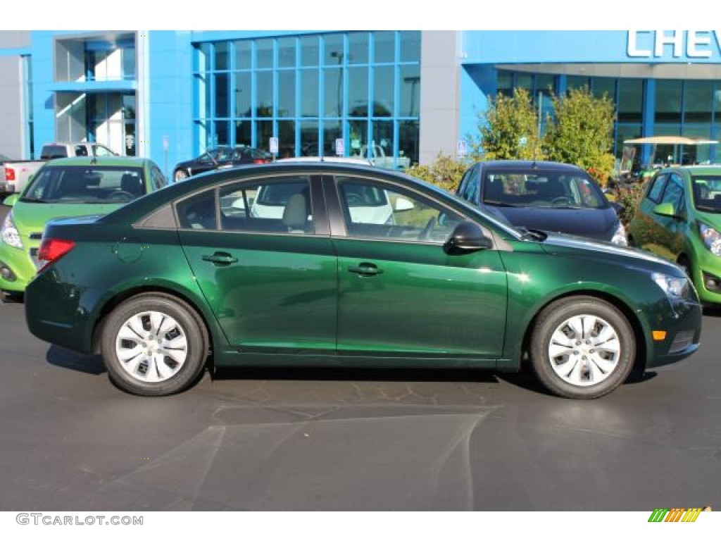 Rainforest Green Metallic 2014 Chevrolet Cruze LS Exterior Photo #98030558
