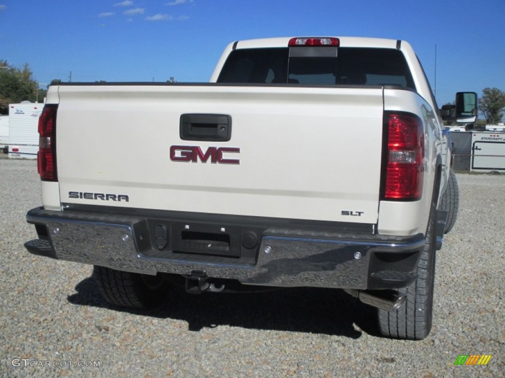 2015 Sierra 1500 SLT Crew Cab 4x4 - White Diamond Tricoat / Cocoa/Dune photo #40