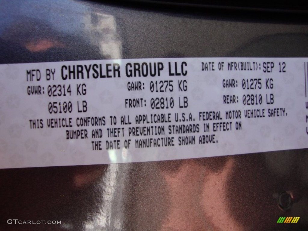 2013 Charger SE - Granite Crystal / Black/Light Frost Beige photo #26
