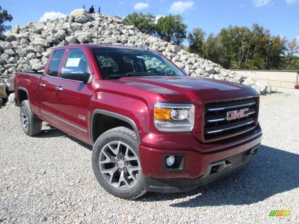 2015 Sierra 1500 SLE Double Cab 4x4 - Sonoma Red Metallic / Jet Black photo #1