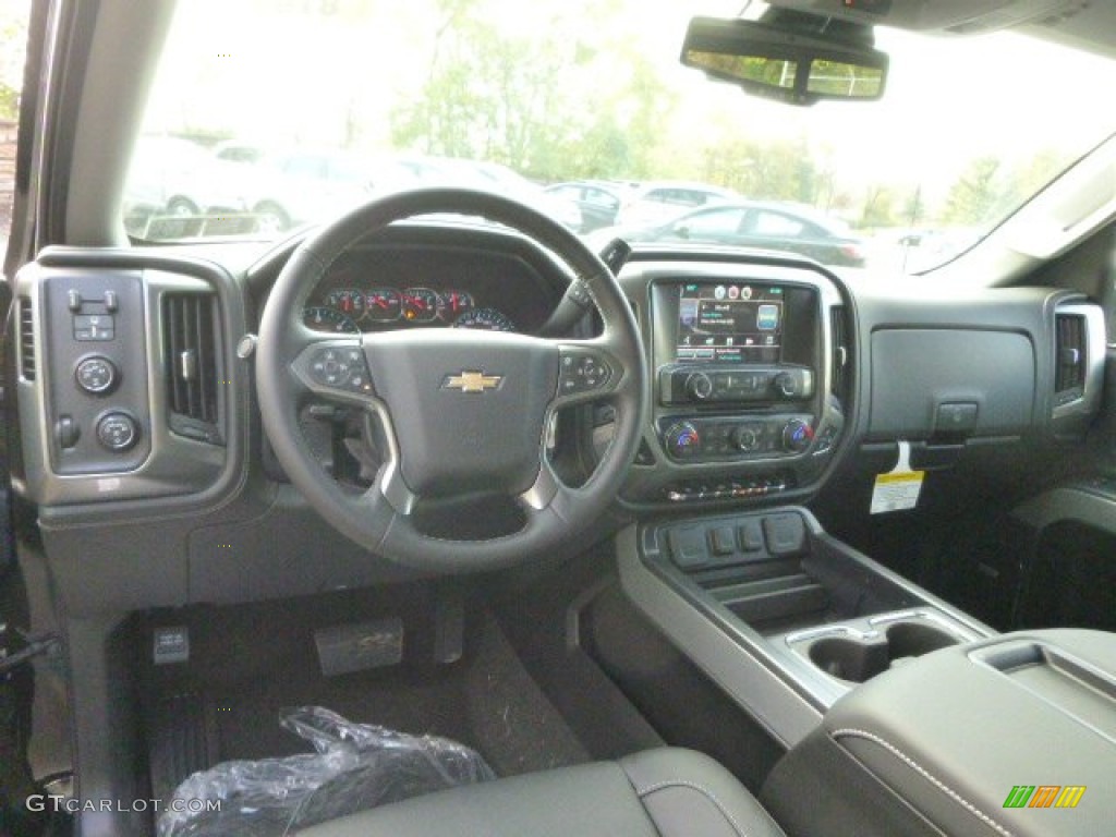 2015 Chevrolet Silverado 1500 LTZ Double Cab 4x4 Jet Black Dashboard Photo #98031823