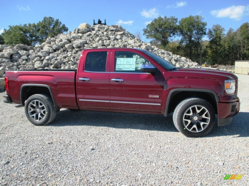 Sonoma Red Metallic 2015 GMC Sierra 1500 SLE Double Cab 4x4 Exterior Photo #98032390