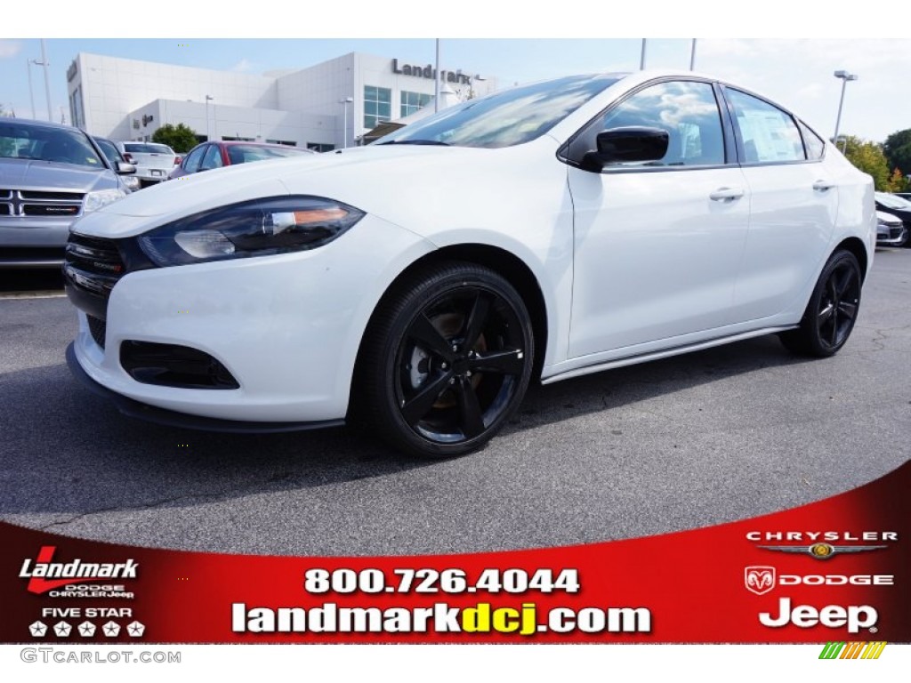 Bright White Dodge Dart