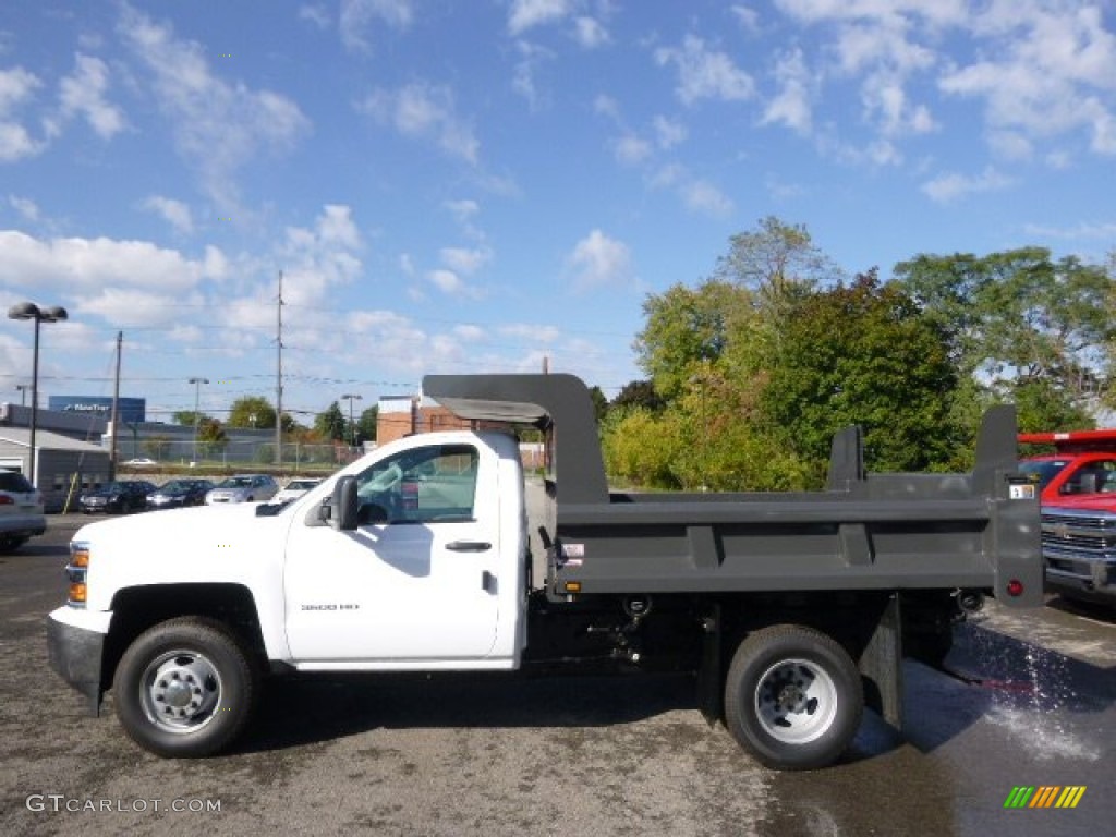 2015 Silverado 3500HD WT Regular Cab 4x4 Dump Truck - Summit White / Jet Black/Dark Ash photo #1