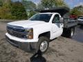 2015 Summit White Chevrolet Silverado 3500HD WT Regular Cab 4x4 Dump Truck  photo #2