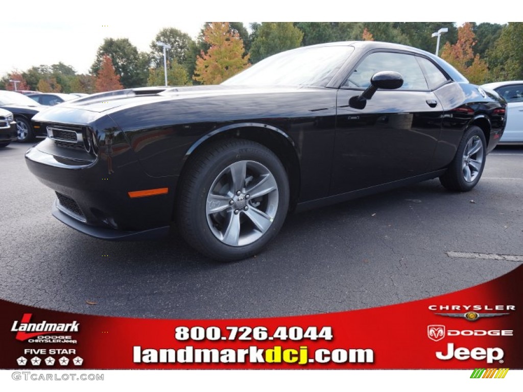 2015 Challenger SXT - Pitch Black / Black photo #1