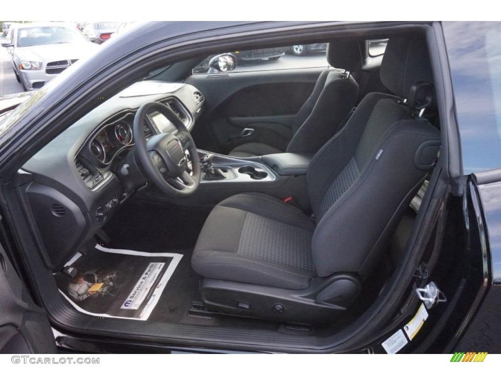 2015 Challenger SXT - Pitch Black / Black photo #6