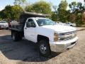 Summit White - Silverado 3500HD WT Regular Cab Dump Truck Photo No. 4