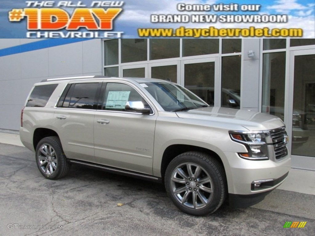 2015 Tahoe LTZ 4WD - Champagne Silver Metallic / Cocoa/Dune photo #1