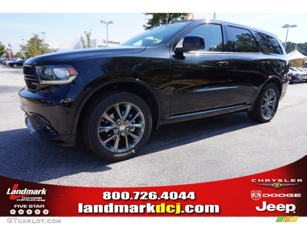 2014 Durango SXT - Brilliant Black Crystal Pearl / Black photo #1