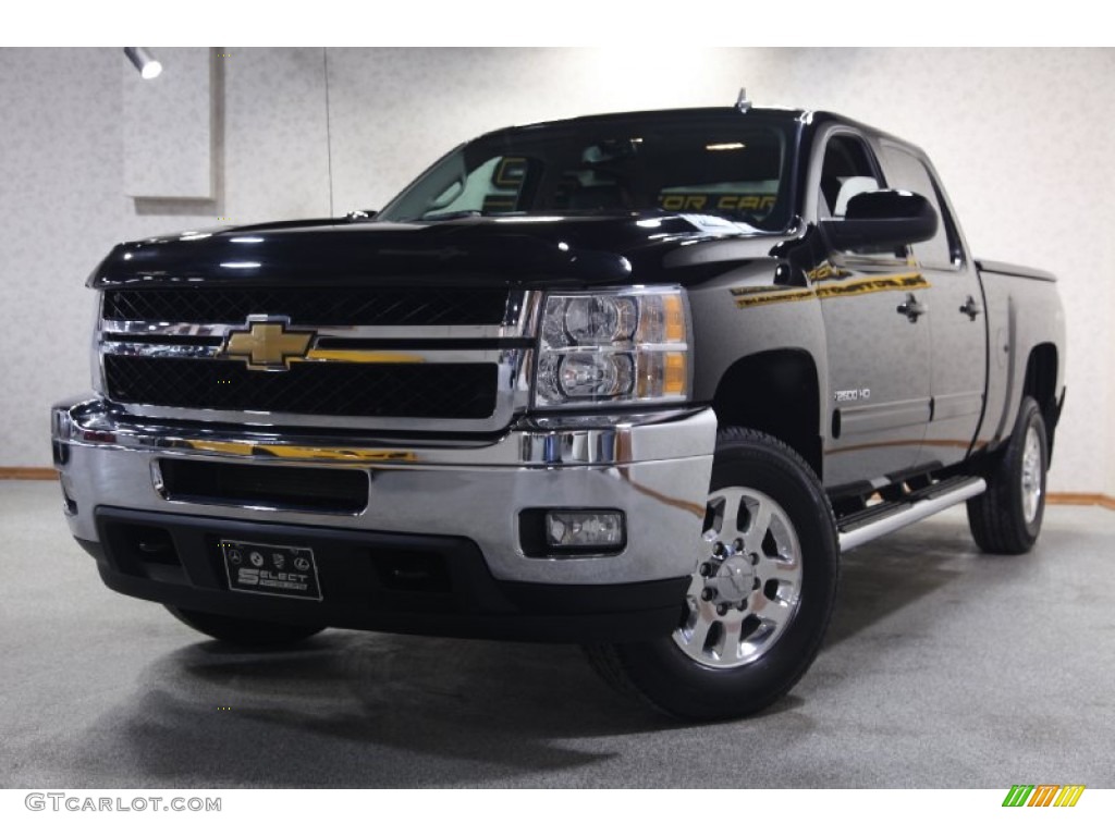 2011 Silverado 2500HD LTZ Crew Cab 4x4 - Black / Ebony photo #1