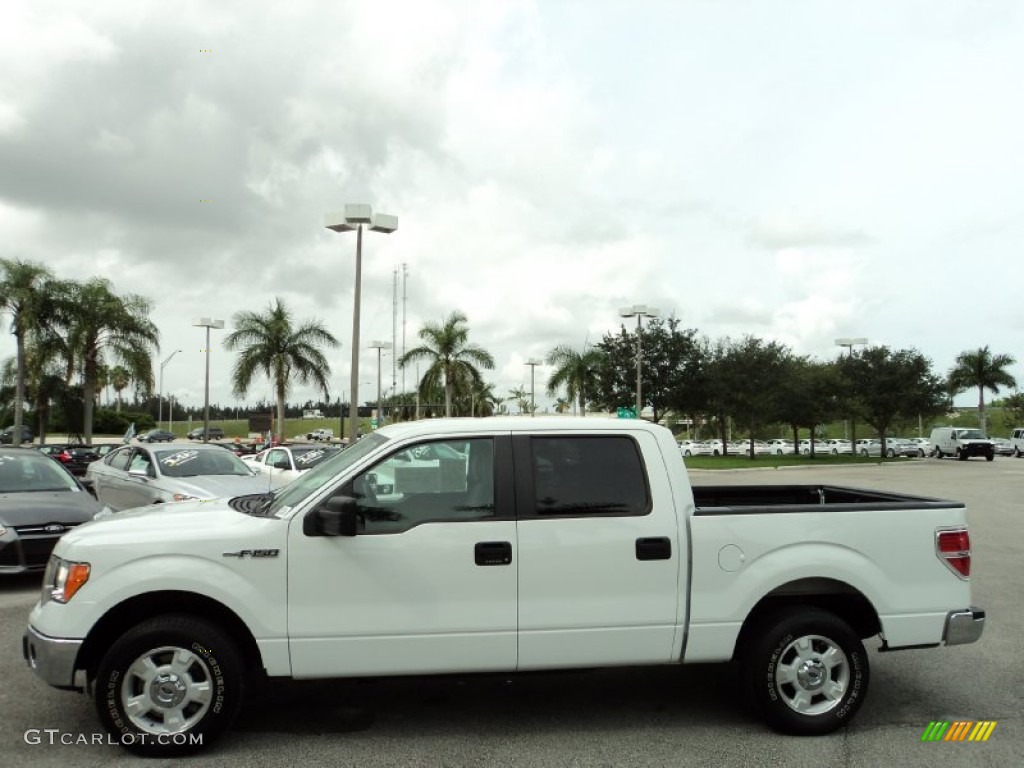 2014 F150 XLT SuperCrew - Oxford White / Steel Grey photo #12