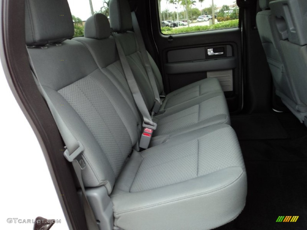 2014 F150 XLT SuperCrew - Oxford White / Steel Grey photo #24