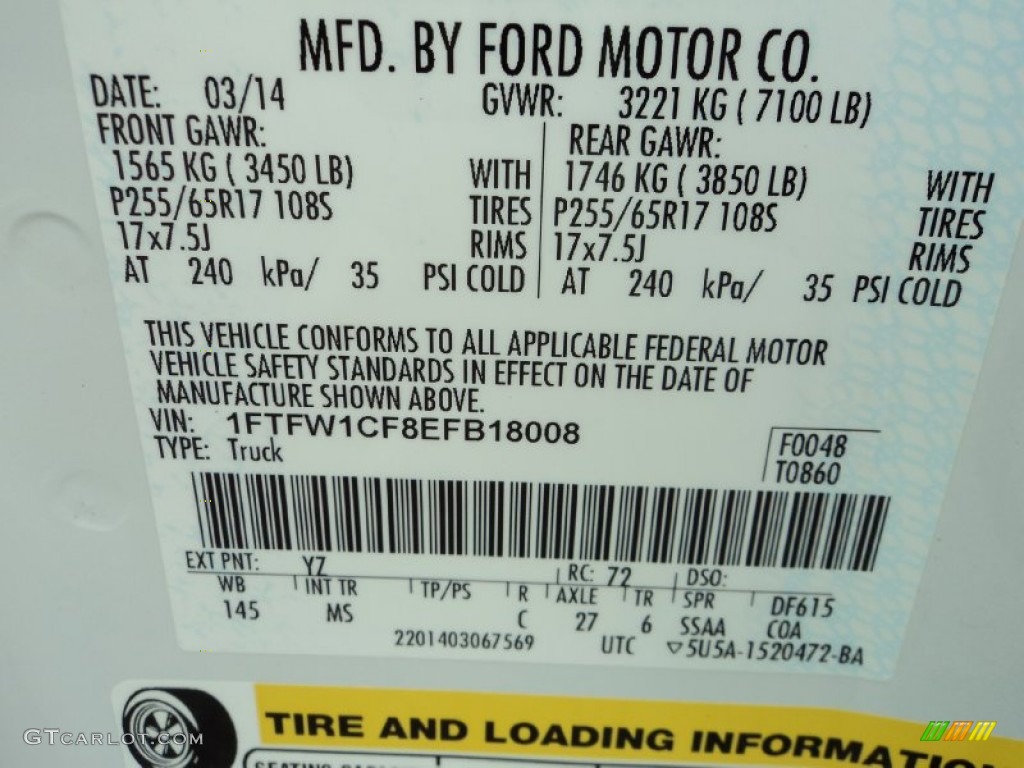 2014 F150 XLT SuperCrew - Oxford White / Steel Grey photo #33