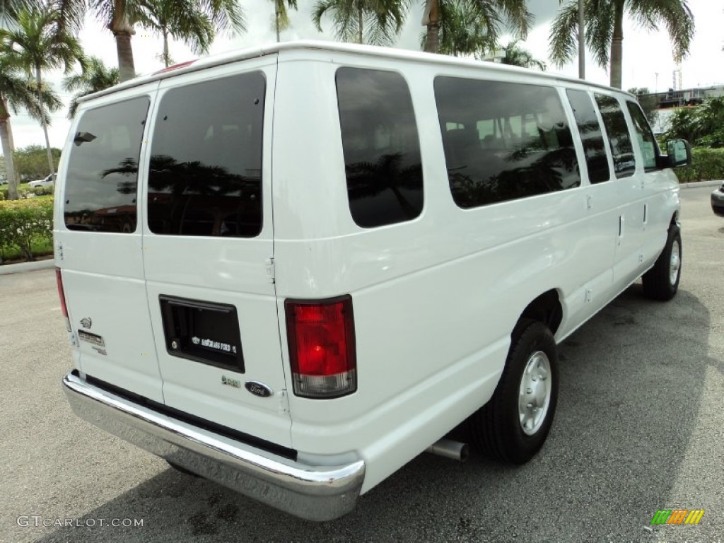 2014 E-Series Van E350 XLT Extended 15 Passenger Van - Oxford White / Medium Flint photo #6