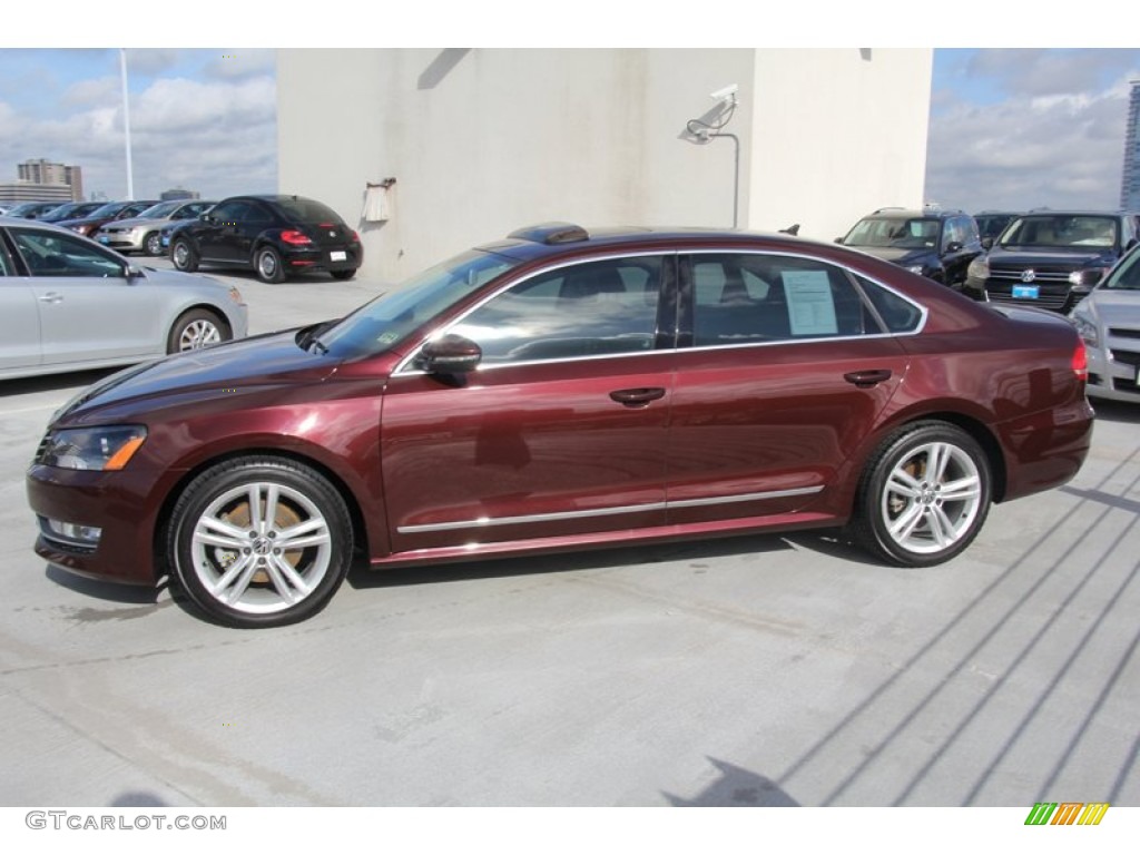 2012 Passat V6 SE - Opera Red Metallic / Titan Black photo #4