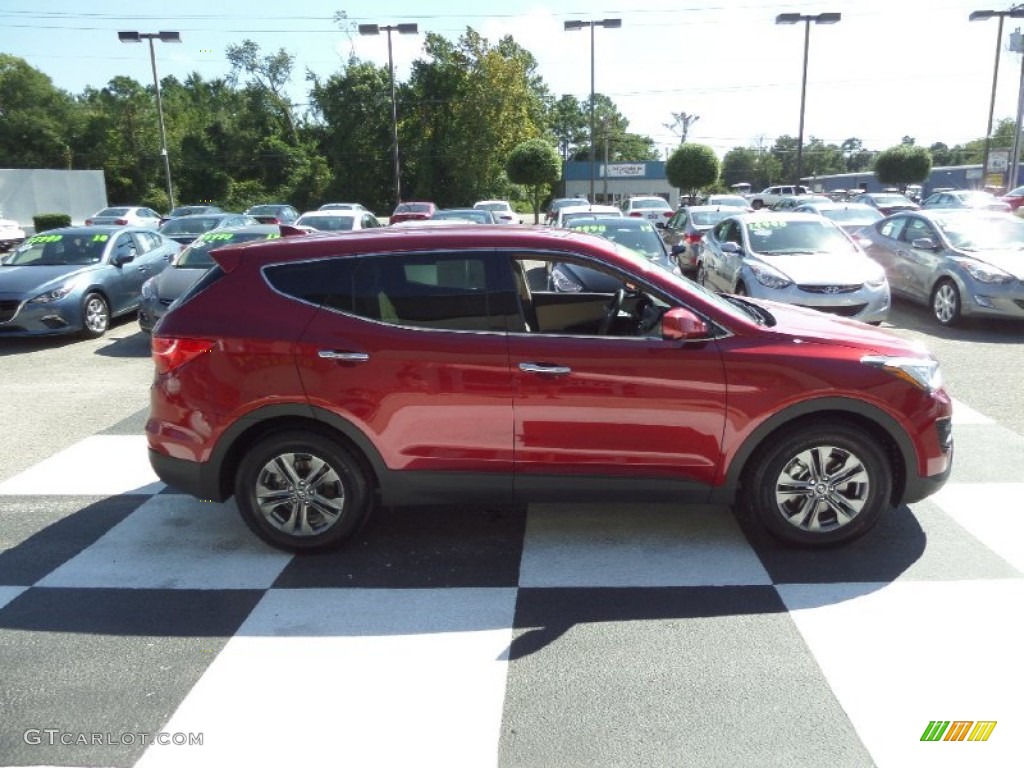 Serrano Red 2014 Hyundai Santa Fe Sport FWD Exterior Photo #98041387