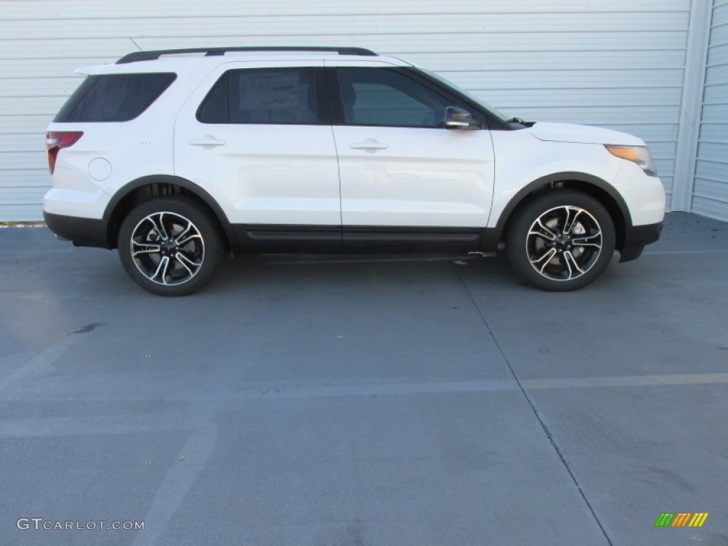 2015 Explorer Sport 4WD - White Platinum / Sport Charcoal Black photo #3
