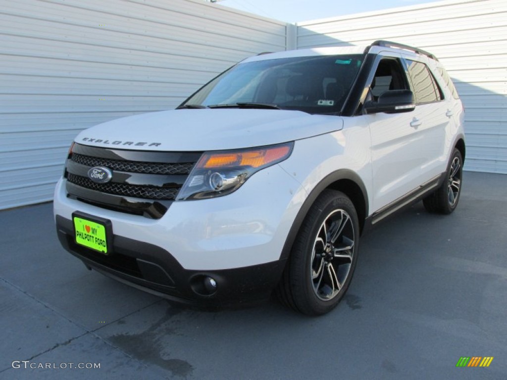2015 Explorer Sport 4WD - White Platinum / Sport Charcoal Black photo #7