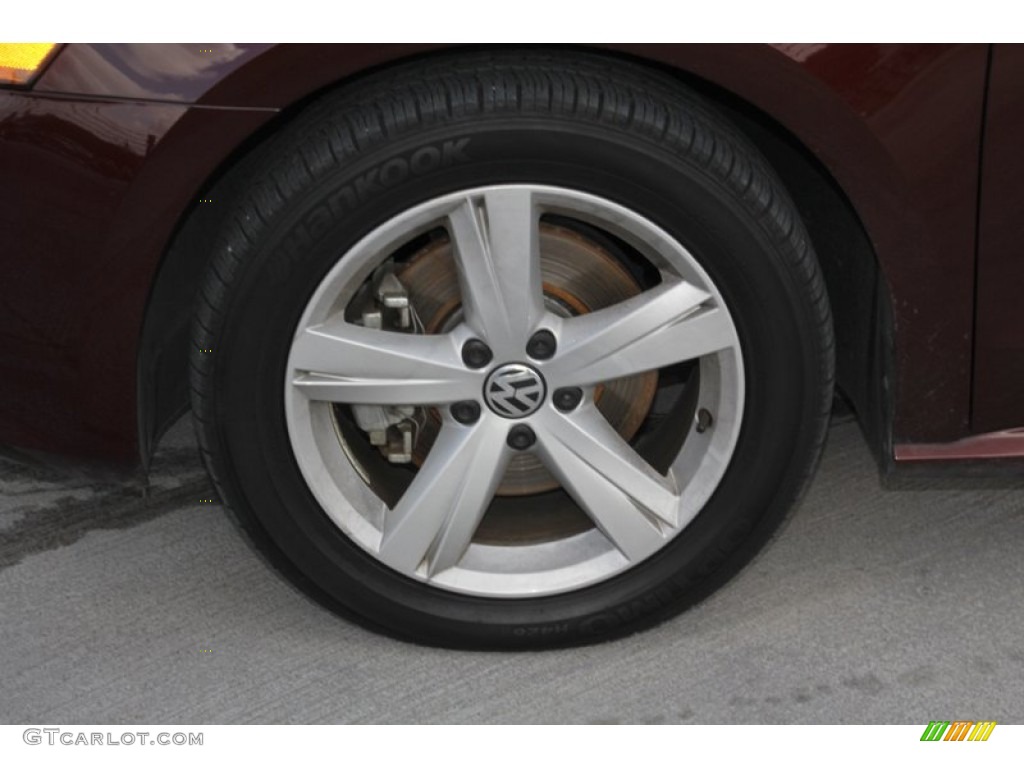 2014 Passat 2.5L SE - Opera Red Metallic / Titan Black photo #5