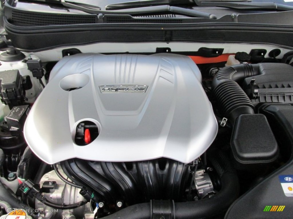 2015 Hyundai Sonata Hybrid Limited 2.4 Liter Atkinson Cycle DOHC 16-Valve D-CVVT 4 Cylinder Gasoline/Electric Hybrid Engine Photo #98044165
